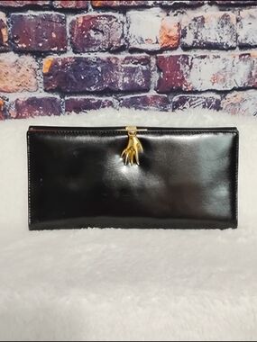 Vintage Gucci Leather " Hand of Gucci"  Clasp Wallet  Circa 1970s
